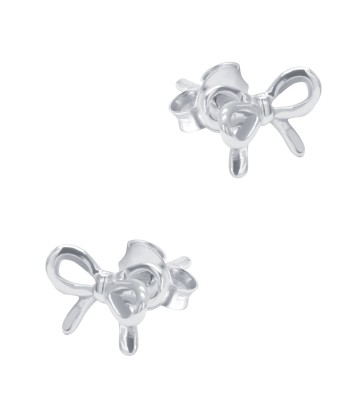 Cute Bow Shaped Silver Stud Earring STS-6813